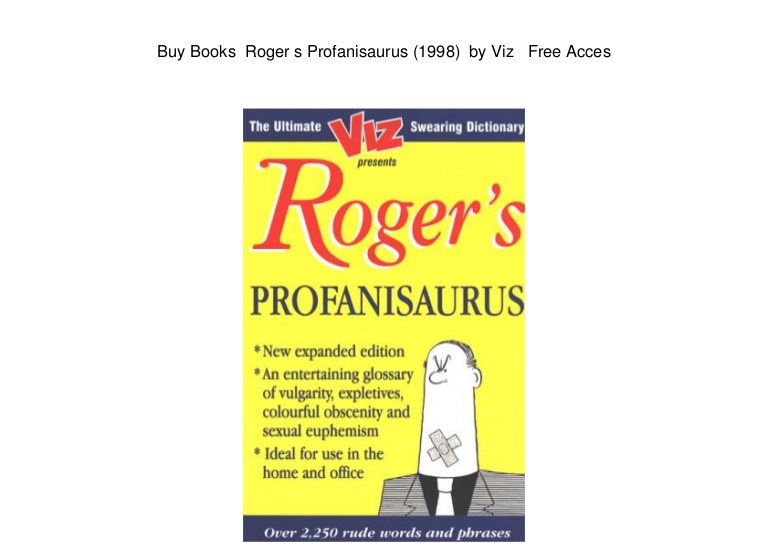 Roger mellie profanisaurus download full